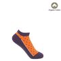 Polka Berry And Delicate Orange Women's Trainer Socks, thumbnail 3 of 7