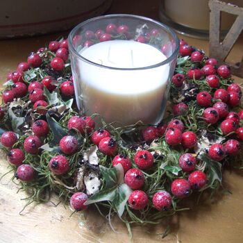 Winter Berry Candle Ring, 5 of 5