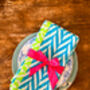 Neon Block Print Napkins, thumbnail 4 of 7