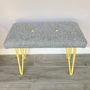 Harris Tweed Bench With Colour Pop Hairpin Legs, thumbnail 3 of 8