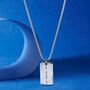 Engraved Tag Pendant Necklace For Men And Women, thumbnail 9 of 12