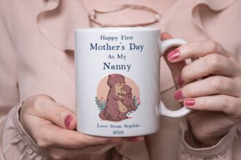 Personalised First Mother's Day Otters Mug, 3 of 3