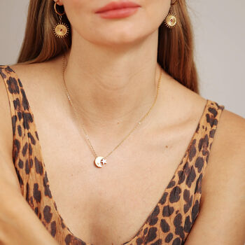 Personalised Moon And Star Necklace, 2 of 12