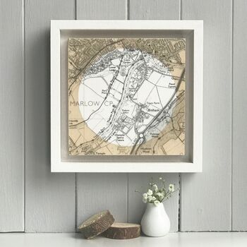 Personalised Map With White Circle Background, 5 of 10