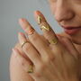 Gold Triangle Ring, thumbnail 3 of 5