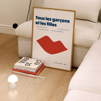 Tous Les Garçons Retro Art Print, 3 of 5