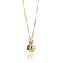 Solar Plexus Charm Necklace In Gold Plated Citrine, thumbnail 1 of 2