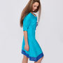 Luxury Pure Silk Turquoise Ladies Dress, thumbnail 3 of 5