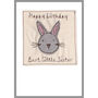 Personalised Bunny Rabbit Birthday Card For Him Or Her, thumbnail 7 of 12