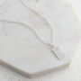 Dainty Tag Fingerprint Charm, thumbnail 1 of 6