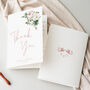 Wedding Thank You Cards Pink And White Peony, thumbnail 1 of 5