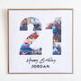 Personalised 21st Birthday Photo Collage Card, thumbnail 6 of 8