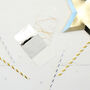 Silver Foil And Gold Marble Napkins, thumbnail 2 of 3