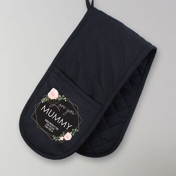 Personalised Abstract Rose Oven Gloves, 5 of 5
