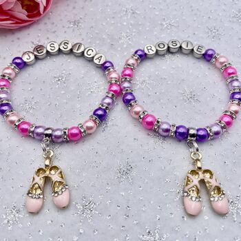 Personalised Ballerina Bracelet. Ballet Gift, 9 of 11