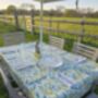 The Amalfi Lemon Outdoor Tablecloth With Parasol Hole, thumbnail 6 of 6