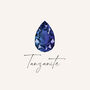 December Birthstone Tanzanite Gold Plated Huggie Hoop Earrings, thumbnail 8 of 12