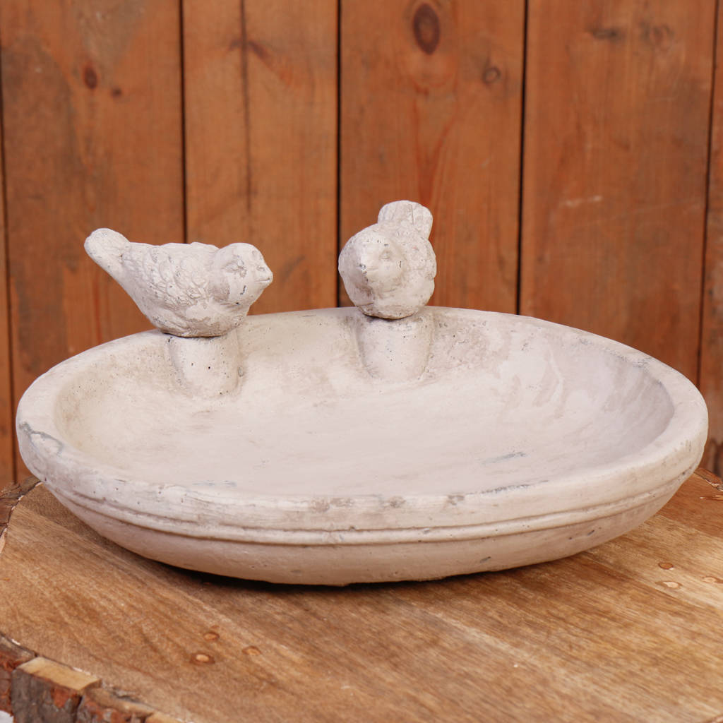 Stone Victorian Style Bird Basin By Dibor | notonthehighstreet.com