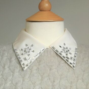 Alexa Embellished Silk Collar, 2 of 4