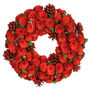 Deluxe Woodland Rose Winter Wreath, thumbnail 2 of 6