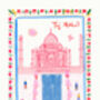 Taj Mahal, India Landmark Travel Print, thumbnail 2 of 3