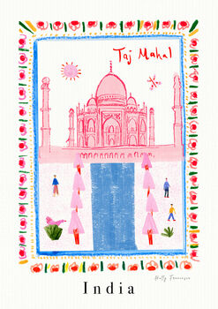 Taj Mahal, India Landmark Travel Print, 2 of 3