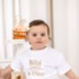 Embroidered Personaised Bow Birthday T Shirt Available In Ages One To Seven, thumbnail 3 of 8
