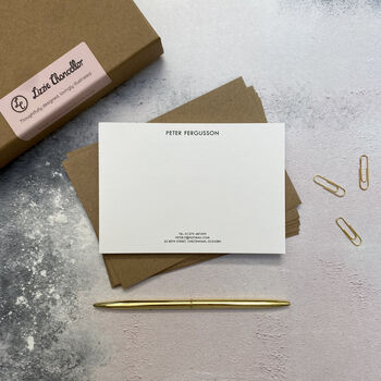 Classic Personalised Correspondence Cards, 2 of 8