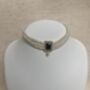 Black 18 K Gold Plated Pearl Indian Choker Set, thumbnail 4 of 10