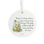 Pooh Bear White Christmas Bump Bauble Ornament Gift, thumbnail 2 of 4