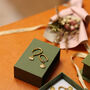Gold Spade Charm Huggie Hoop Earrings, thumbnail 4 of 6