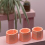 Neon Tea Light Set Of Three Orange, thumbnail 5 of 8
