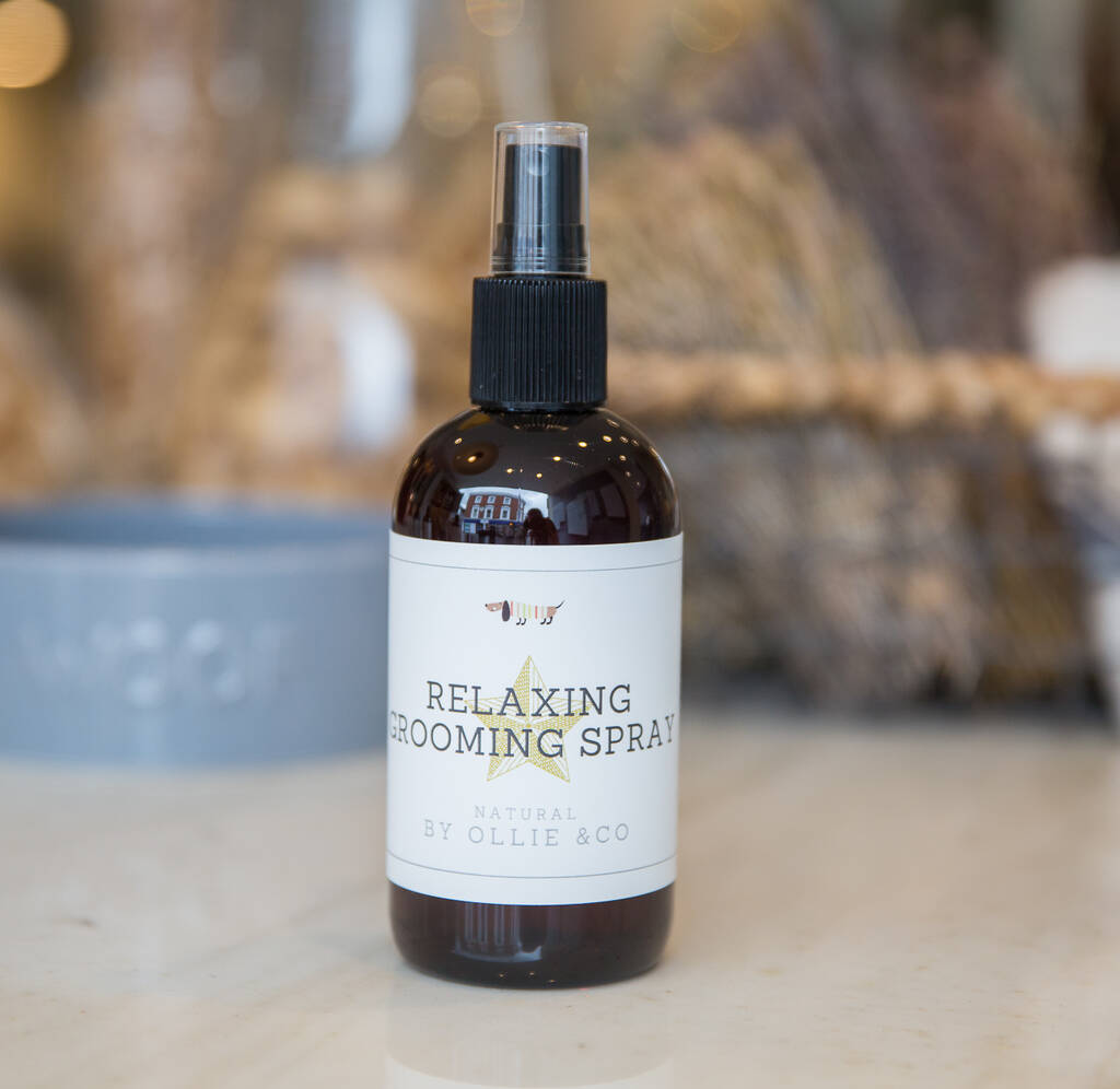 Calming And Relaxing Dog Grooming Spray By Ollie & Co