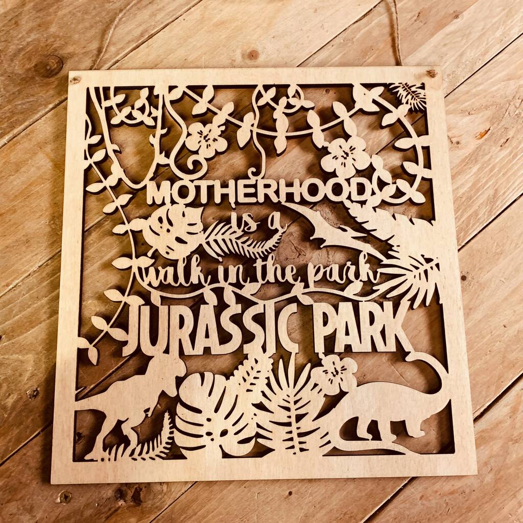 Motherhood Funny Wooden Quote Sign, 1 of 3