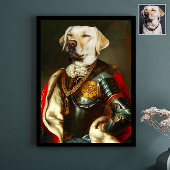 Personalised Admiral Officer Renaissance Pet Portrait, 10 of 12