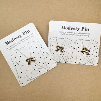 Modesty Pin, Bow Pin, Bow Shaped Modesty Pin, Bow Little Brooch, 2 of 7