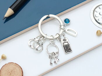 Prison Officer Personalised Keyring Security Guard, 3 of 11