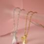 Pink Forest Bell Copper Necklace, thumbnail 5 of 10