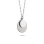 Total Eclipse Double Disc Necklace Sterling Silver, thumbnail 1 of 3