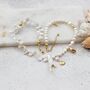 Statement Pearl Necklace With Gold Plated Seashells, thumbnail 3 of 7