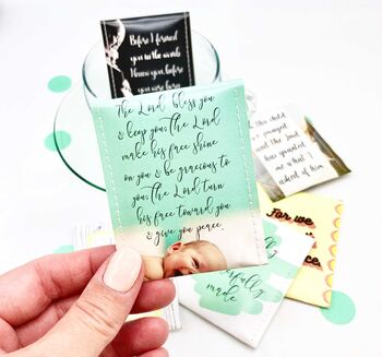 Baby Dedication Tea Gift | New Mum Scripture Tea Gift, 6 of 12