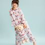 Chiara Girls Pyjama Set With Matching Teddy Bear, thumbnail 5 of 8