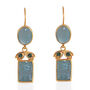 Bathsheba Aquamarine Drop Earrings, thumbnail 1 of 3