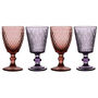 Set Of Four Sugar Plum Wine Goblets, thumbnail 2 of 6