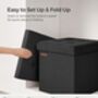 Foldable Ottoman Footrest With Storage Cube, thumbnail 4 of 7