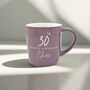 Happy Birthday Personalised Stoneware Mug, thumbnail 2 of 6