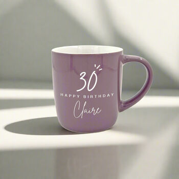 Happy Birthday Personalised Stoneware Mug, 2 of 6