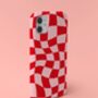 Wavy Checked Phone Case Durable iPhone Samsung Mobile Cover, thumbnail 3 of 11