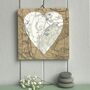 Personalised Map With White Painted Heart Background, thumbnail 1 of 9