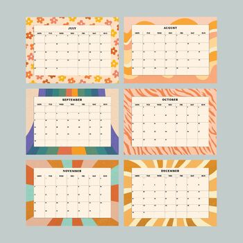 2024 Desk Calendar | Retro Vibes, 10 of 10